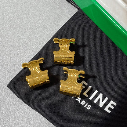 Celine Arc de Triomphe Hair Claw (1pc Big & 1pc Small, 2pcs Total)