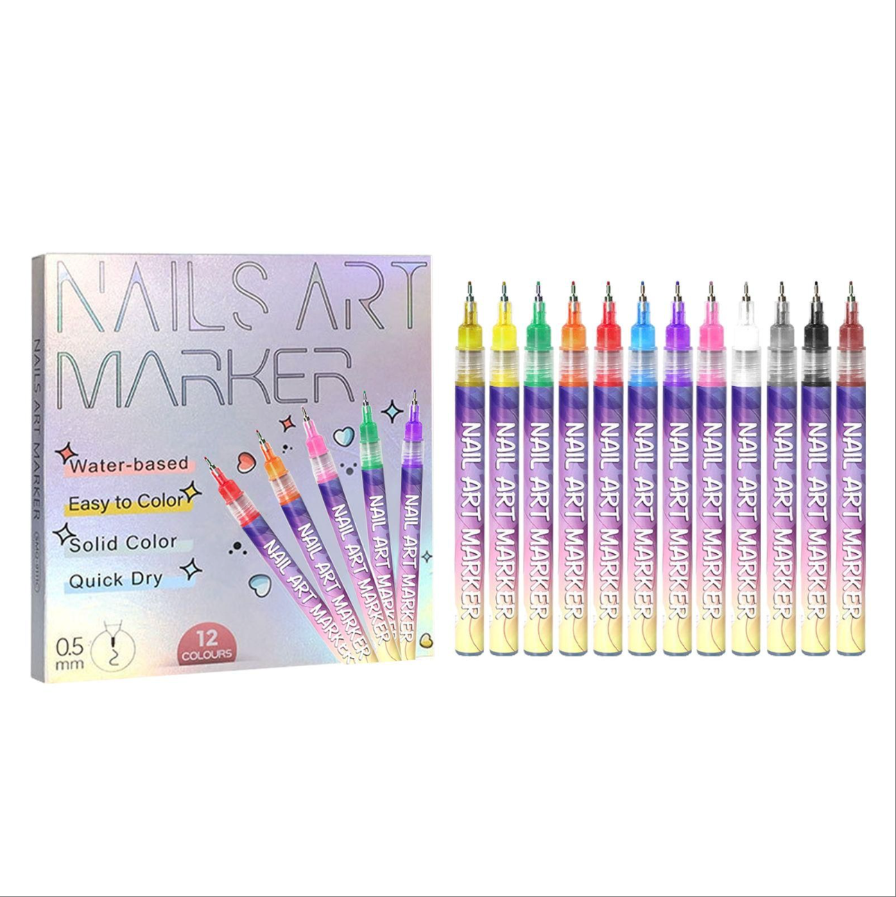 Nail Art Detail Pen Set – Salon-Perfect Designs at Home