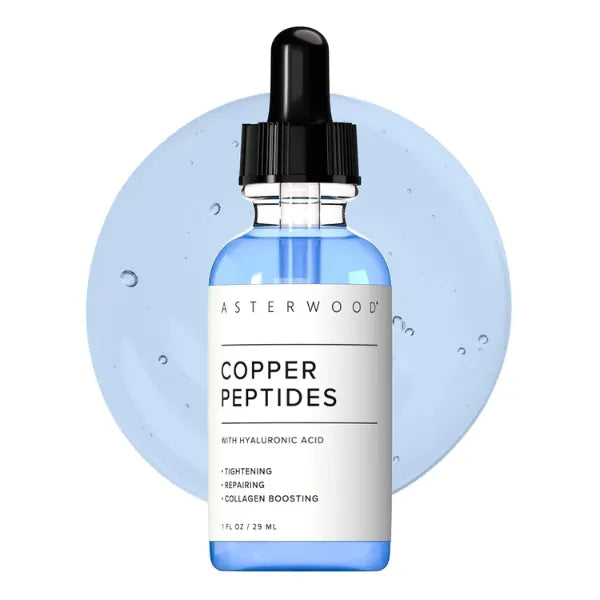 GHK Cu Peptide Serum – Copper Peptide Serum for Tightening, Collagen Boosting & Hydrating – Topical GHK-Cu with Hyaluronic Acid