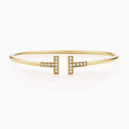 Tiffany T Diamond Wire Bracelet