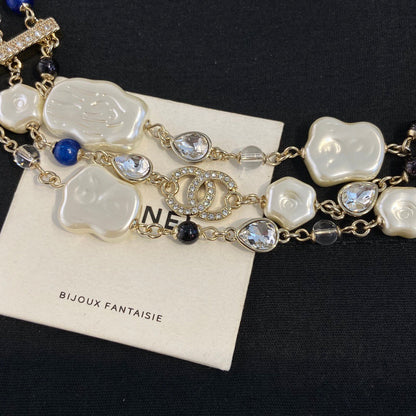 Chanel Pearl Sweater Necklace Choker