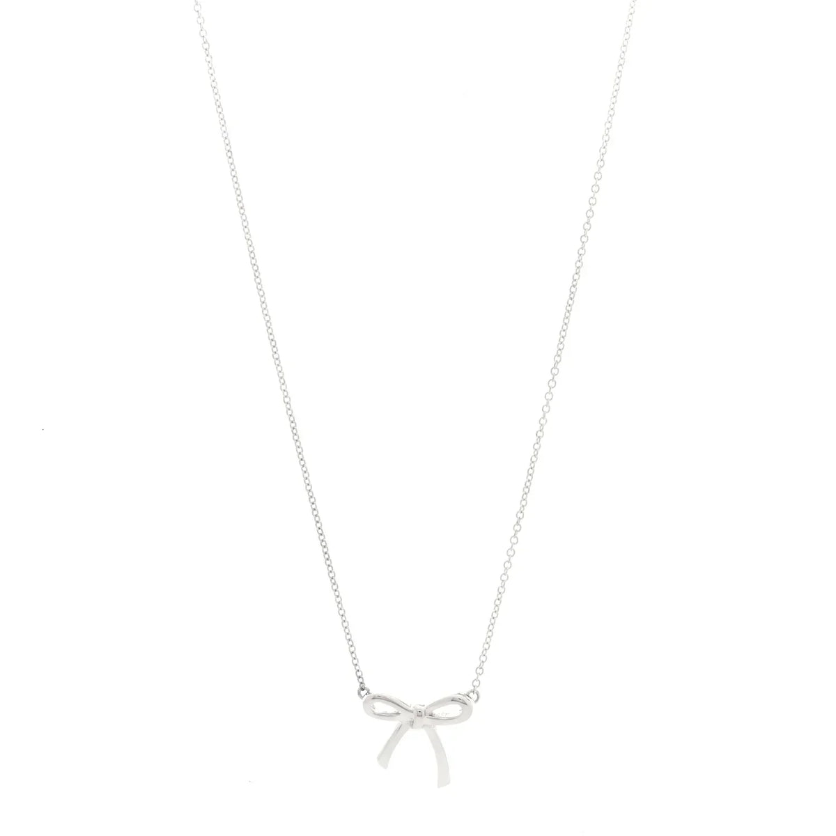 Tiffany Bowknot Silver Necklace