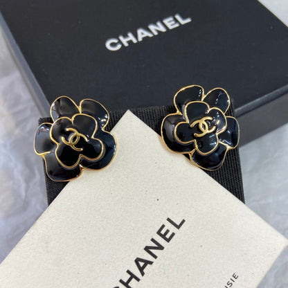 Chanel Camellia Earrings